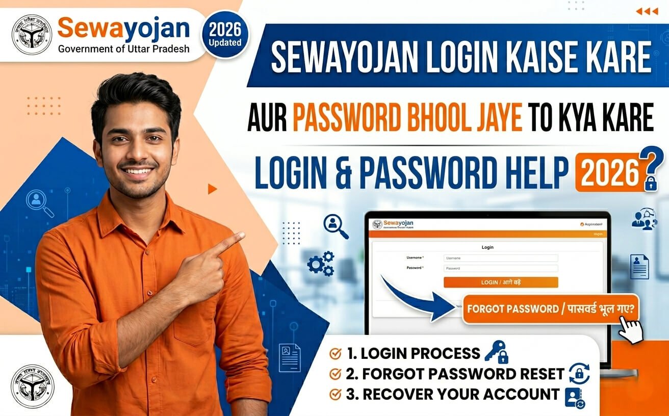 Sewayojan Login Kaise Kare Aur Password Bhool Jaye To Kya Kare