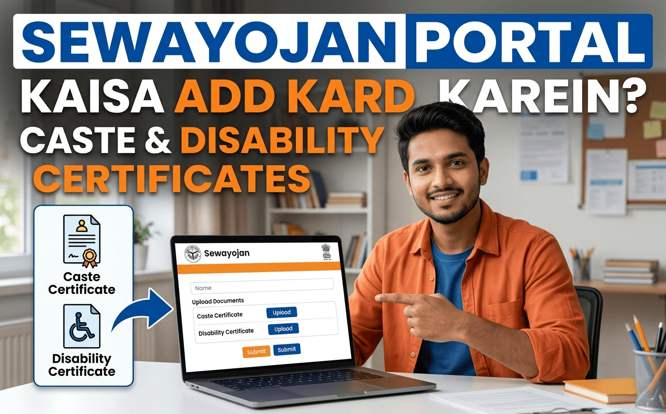 How to Add Caste and Disability Certificates on Sewayojan Portal
