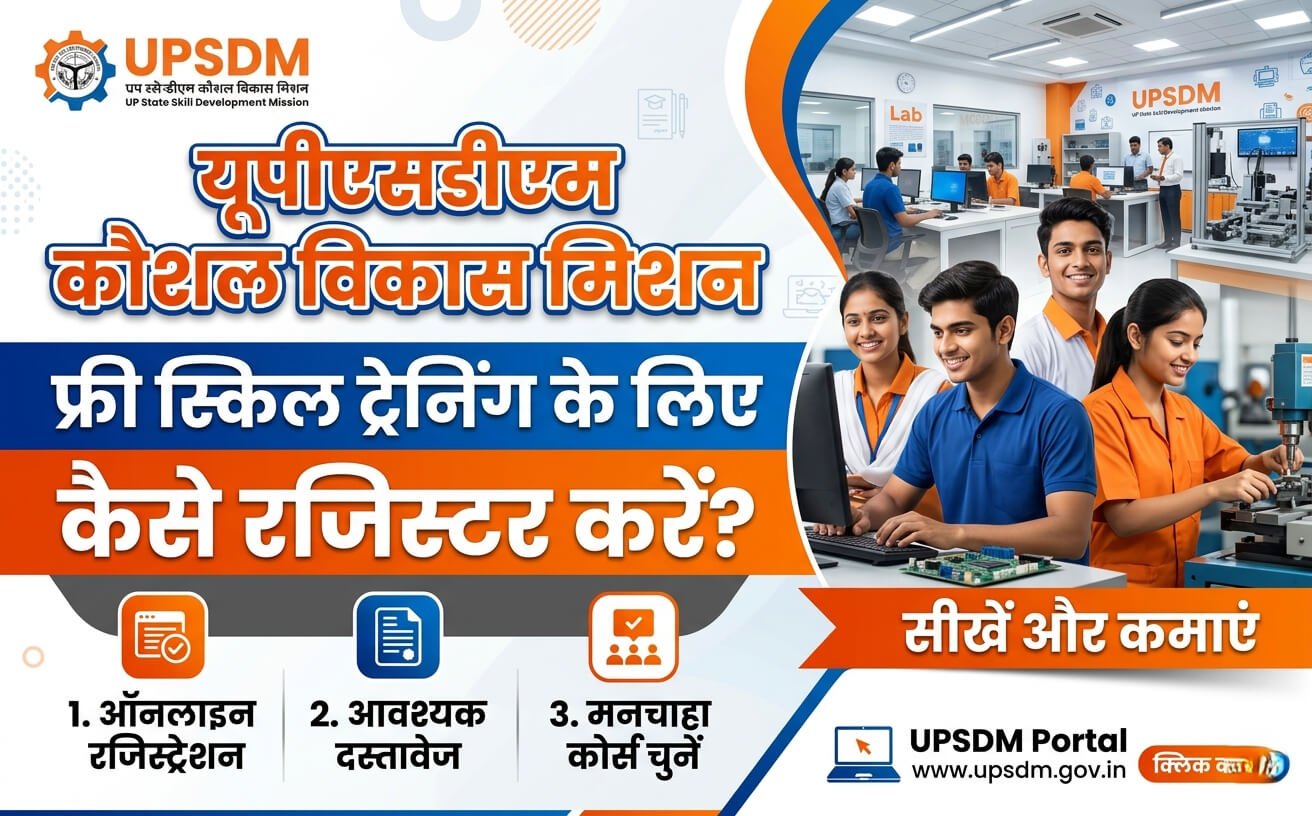 UPSDM Kaushal Vikas Mission — Free Skill Training Ke Liye Kaise Register Kare