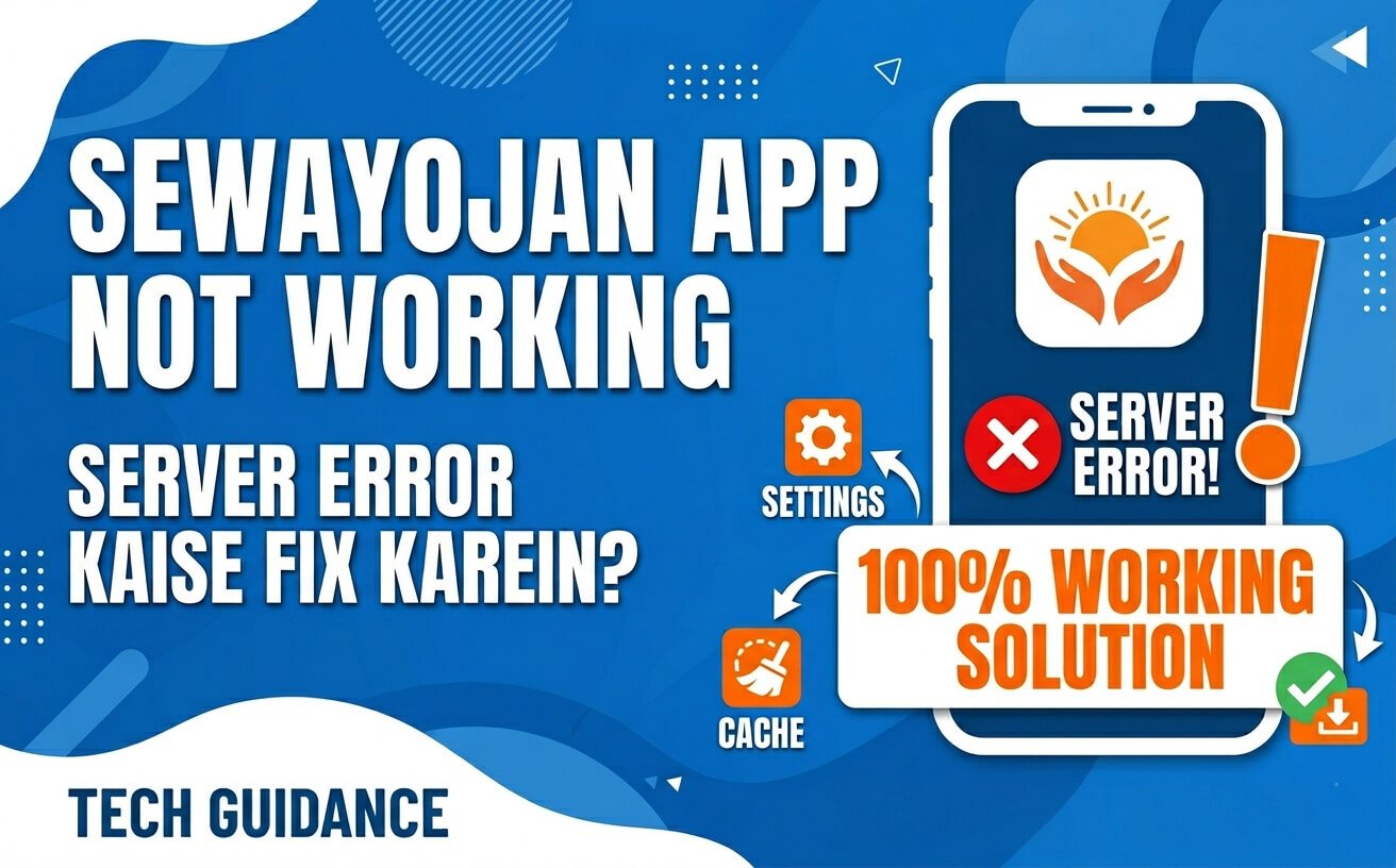 Sewayojan App Not Working — Server Error Kaise Fix Karein
