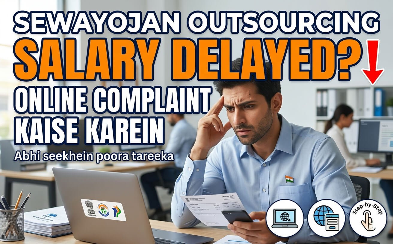 Sewayojan Outsourcing Salary Delayed? Online Complaint Kaise Karein