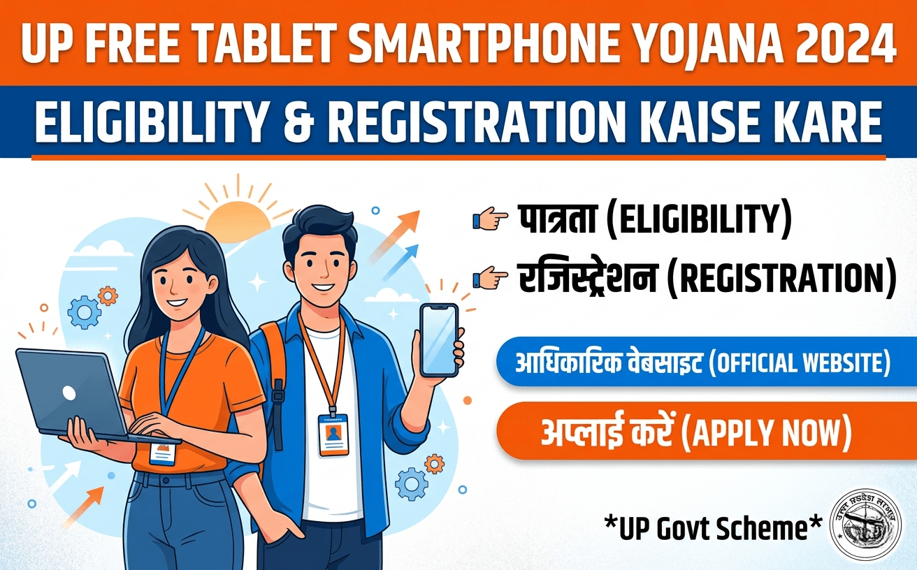 UP Free Tablet Smartphone Yojana — Eligibility Aur Registration Kaise Kare