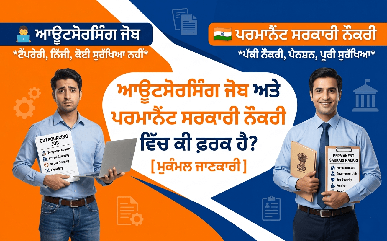 Outsourcing Job Aur Permanent Sarkari Naukri Mein Kya Fark Hai – Comprehensive Article
