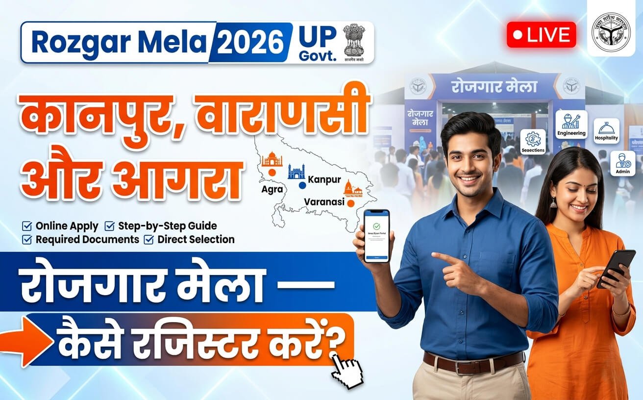 Kanpur, Varanasi Aur Agra Rozgar Mela — Kaise Register Kare