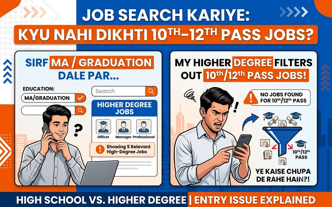 High School vs Higher Degree Entry Issue: Sirf MA/Graduation Daalne Par 10th-12th Pass Job Kyu Nahi Dikhti?