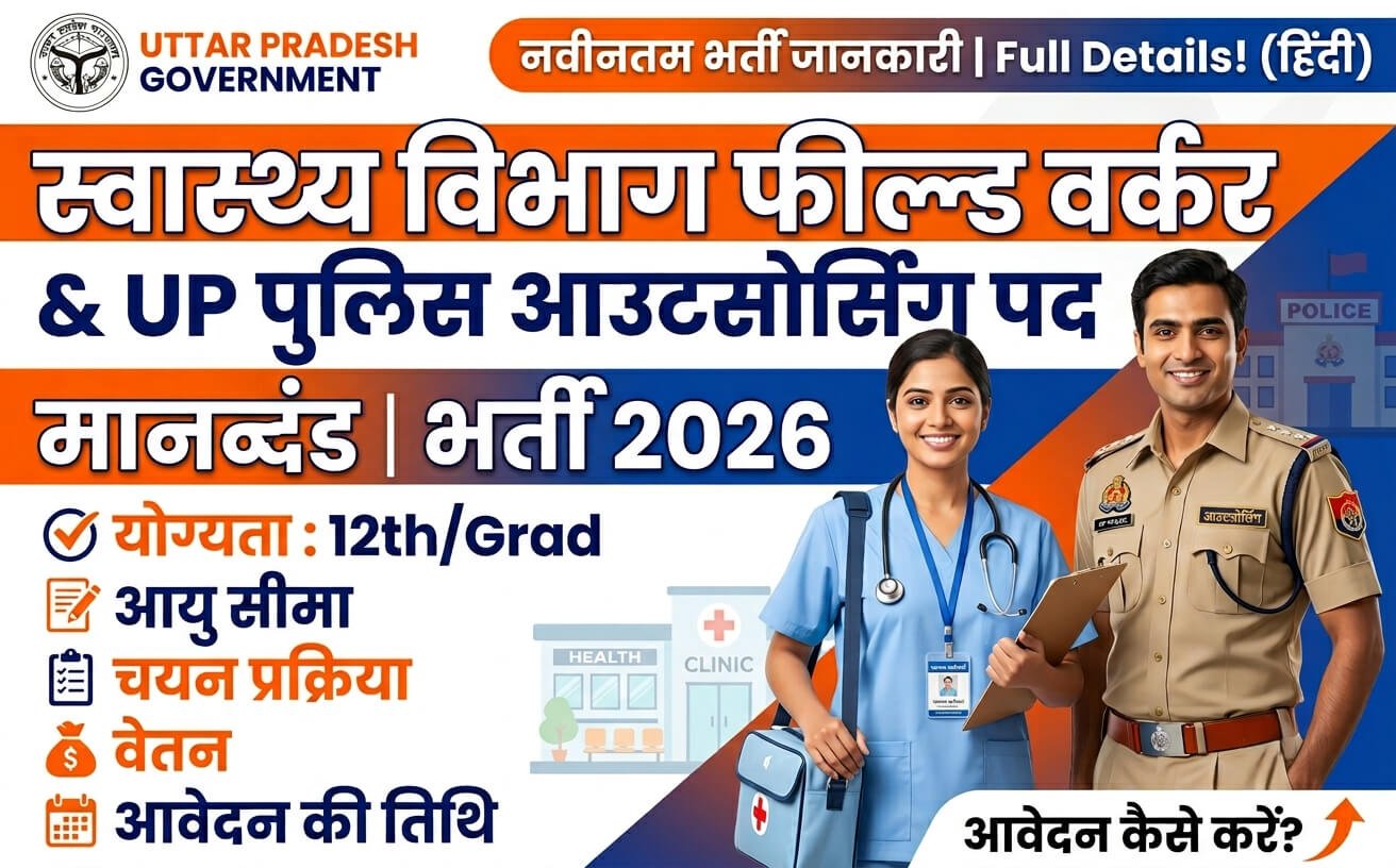 Health Department Field Worker & UP Police Outsourcing Posts Criteria