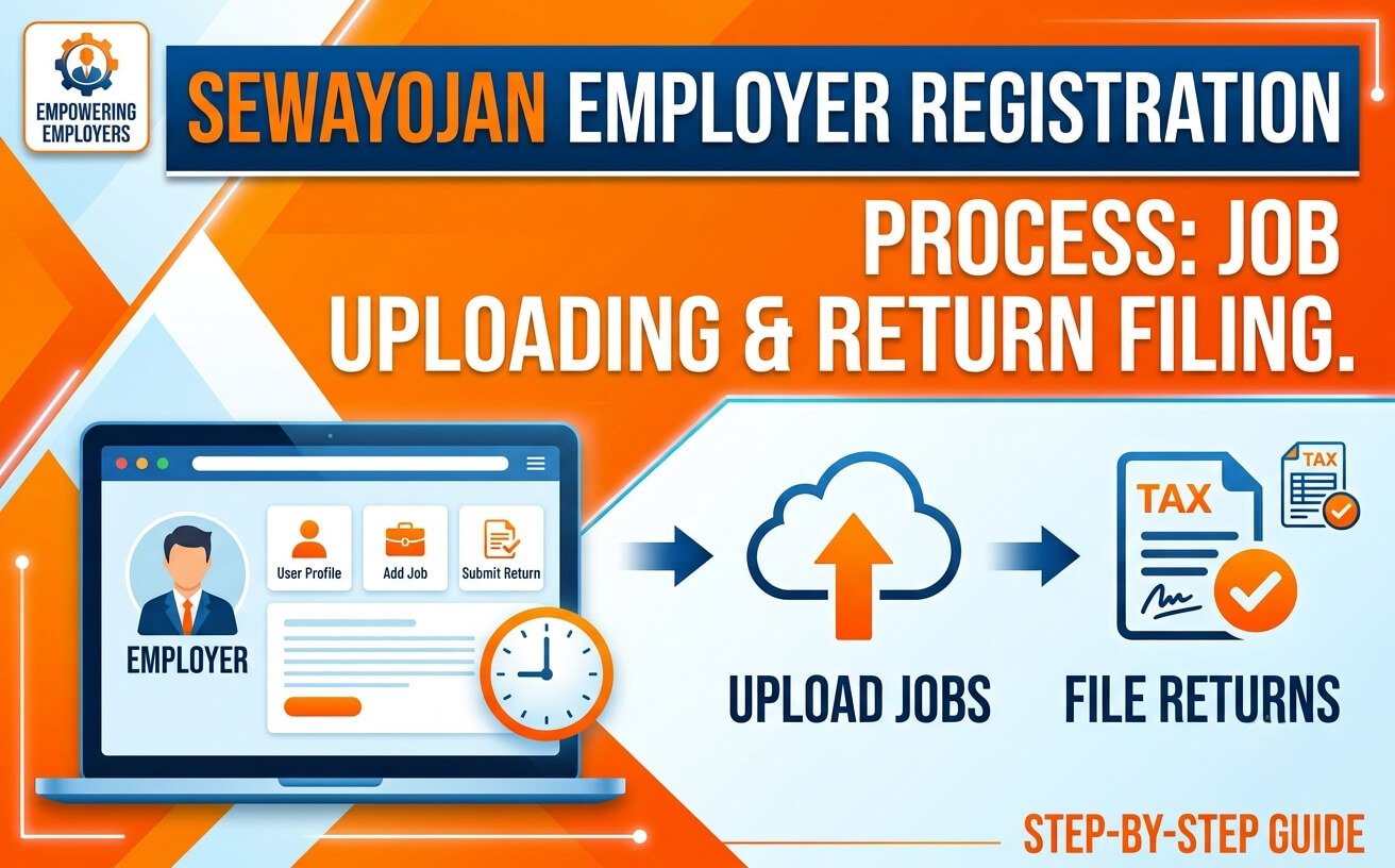 Sewayojan Employer Registration Process: 24*7 Job Uploading & Return Filing.