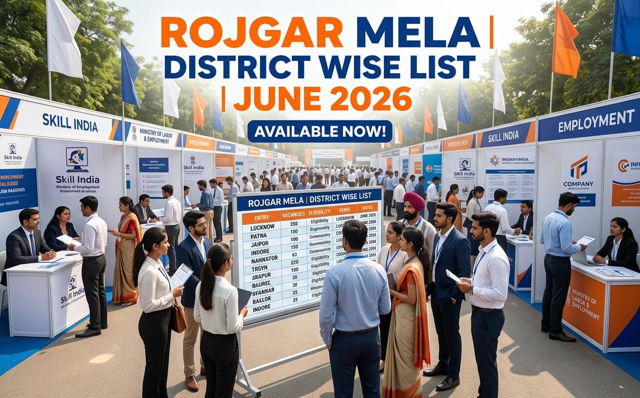 Rojgar Mela District Wise List June 2026