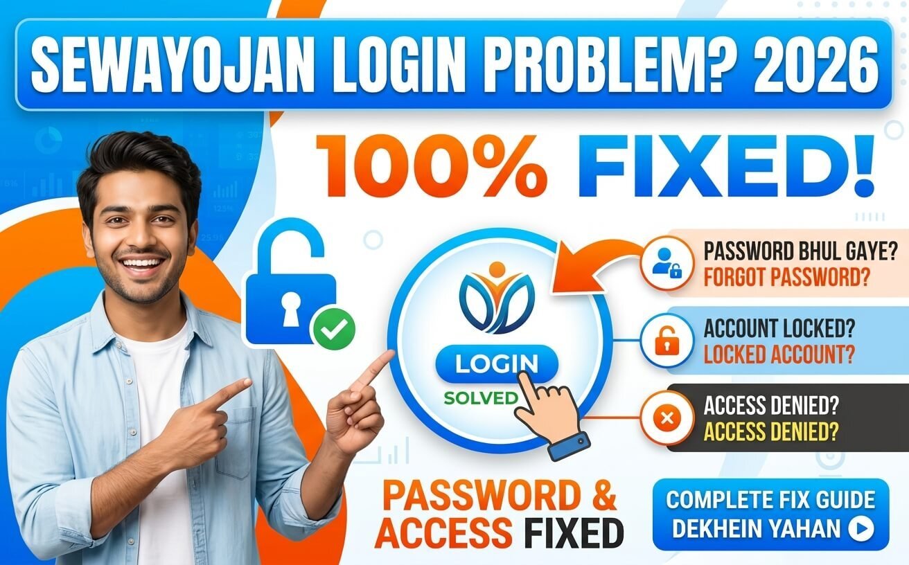 Sewayojan Login Problem 2026: Complete Fix for Account, Password & Access Issues
