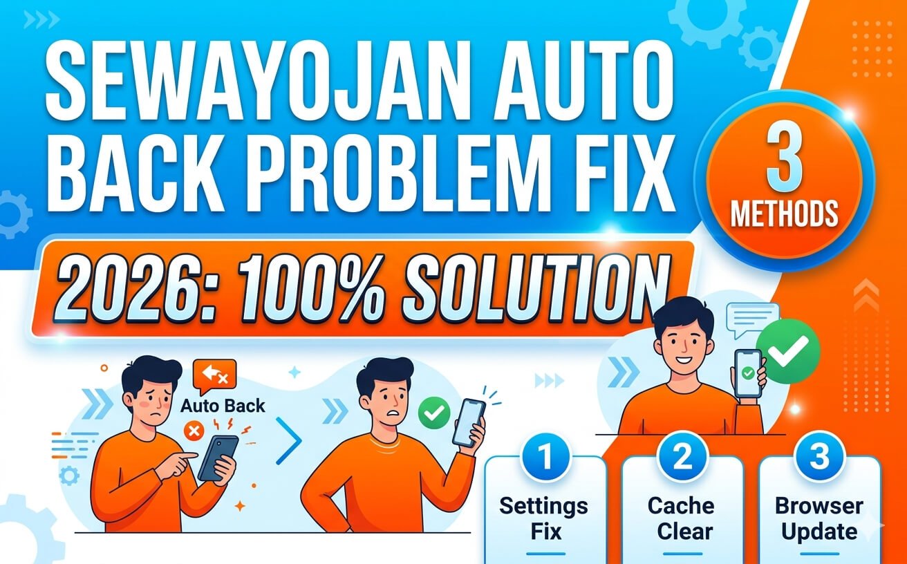 Sewayojan Auto Back Problem Fix 2026: 100% Solution (3 Methods)